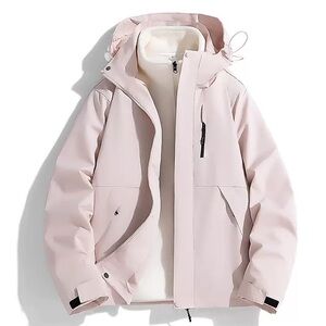 Women's Light Pink Hooded Jacket